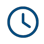 Icon Uhr als Symbol für zeitnahe Terminvereinbarung