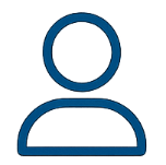 Icon Person als Symbol für persönliche Betreuung